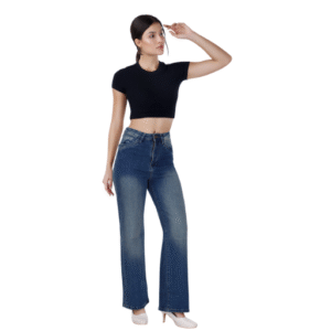 The High-Rise Contour Straight Jean | Vintage Wash